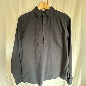 PAA Men's Navy Long-Sleeve Button Pullover Shirt - RipStop